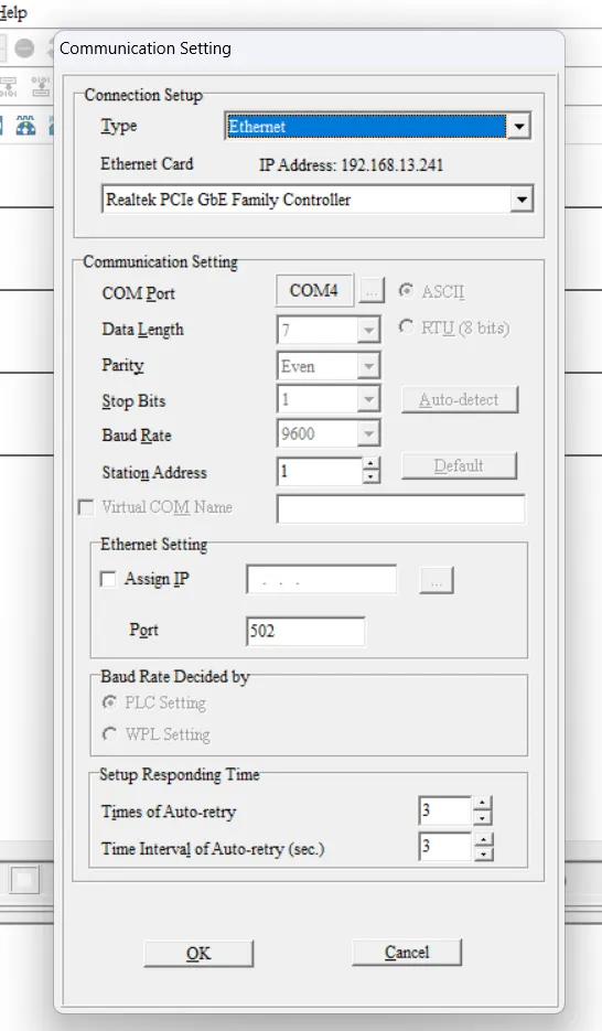 img/delta plc wplsoft intro/communication setting for WPLSOFT and DELTA PLC.webp